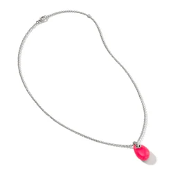 Women John Hardy Pendants^Pebble Necklace, Sterling Silver, Diamonds