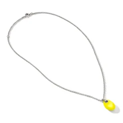 Women John Hardy Pendants^Pebble Necklace, Sterling Silver, Diamonds