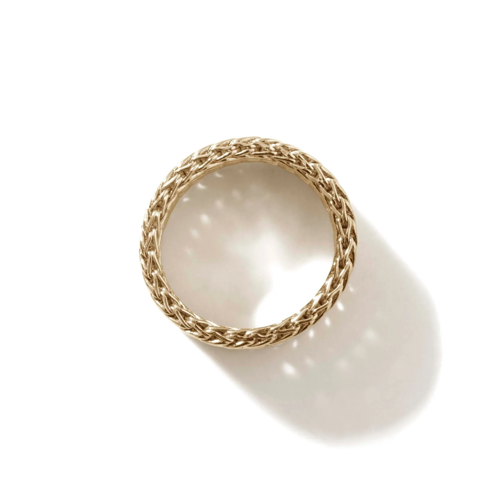 Women John Hardy Soft^Rata Chain Band Ring, Gold, Wide