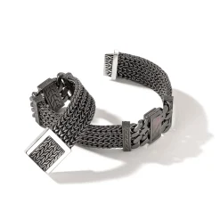 Men John Hardy Chains^Rata Chain Bracelet, Dark Silver, Gemstone