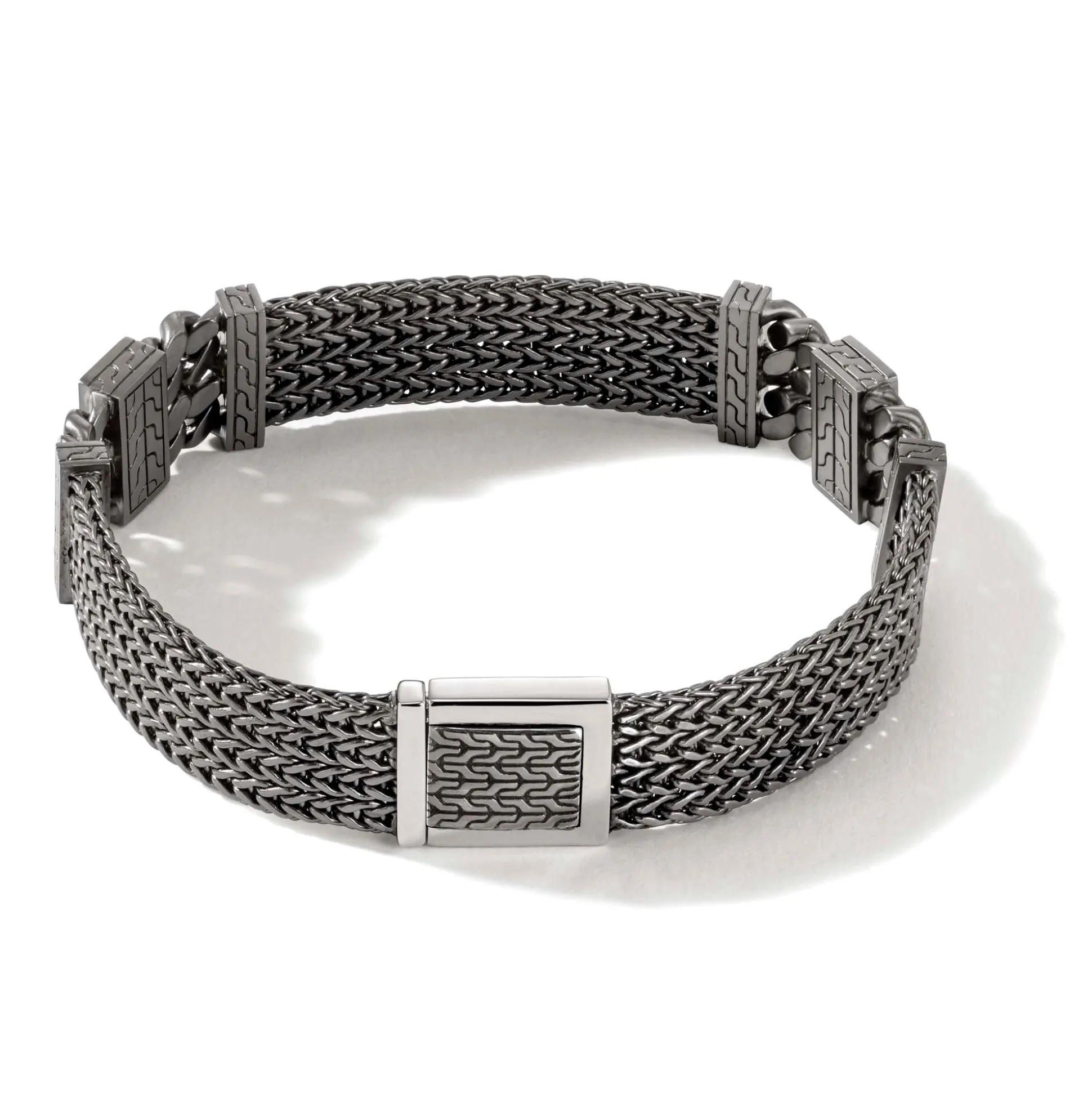 Men John Hardy Chains^Rata Chain Bracelet, Dark Silver, Gemstone