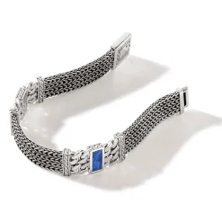 Men John Hardy Chains^Rata Chain Bracelet, Dark Silver, Gemstone