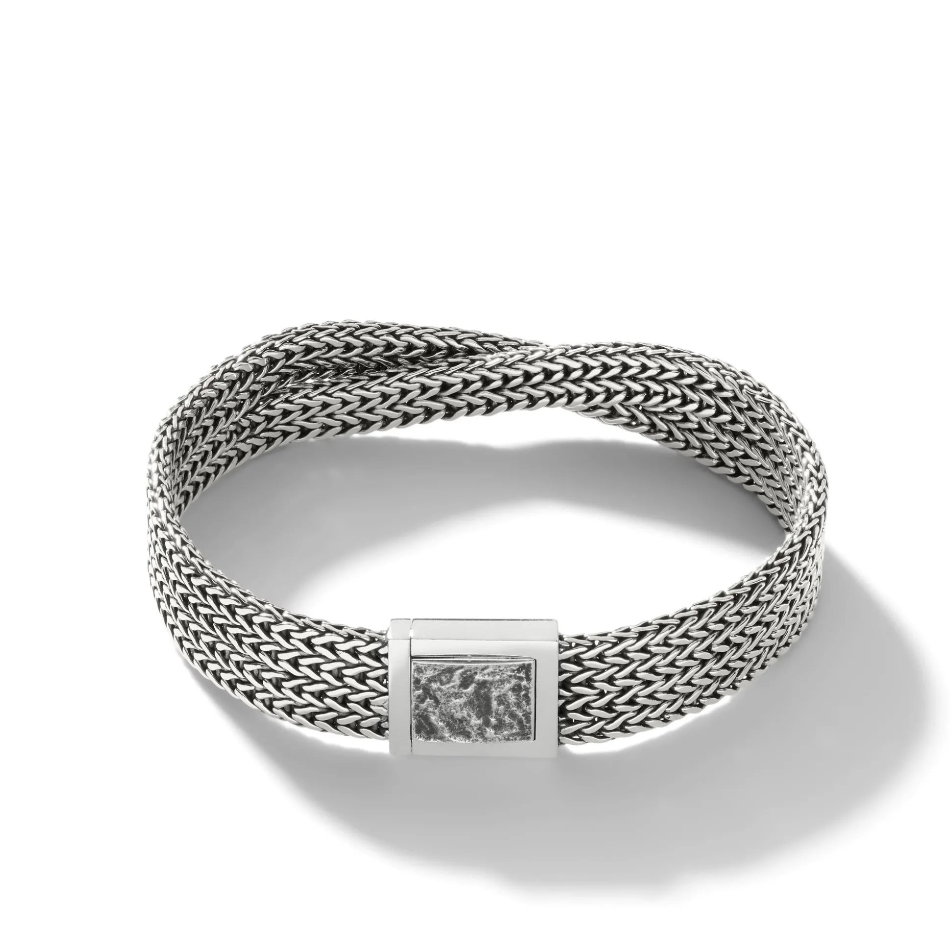 Men John Hardy Chains^Rata Chain Crossover Bracelet, Silver, 12Mm