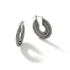 Women John Hardy Statement^Rata Chain Hoop Earring, Sterling Silver
