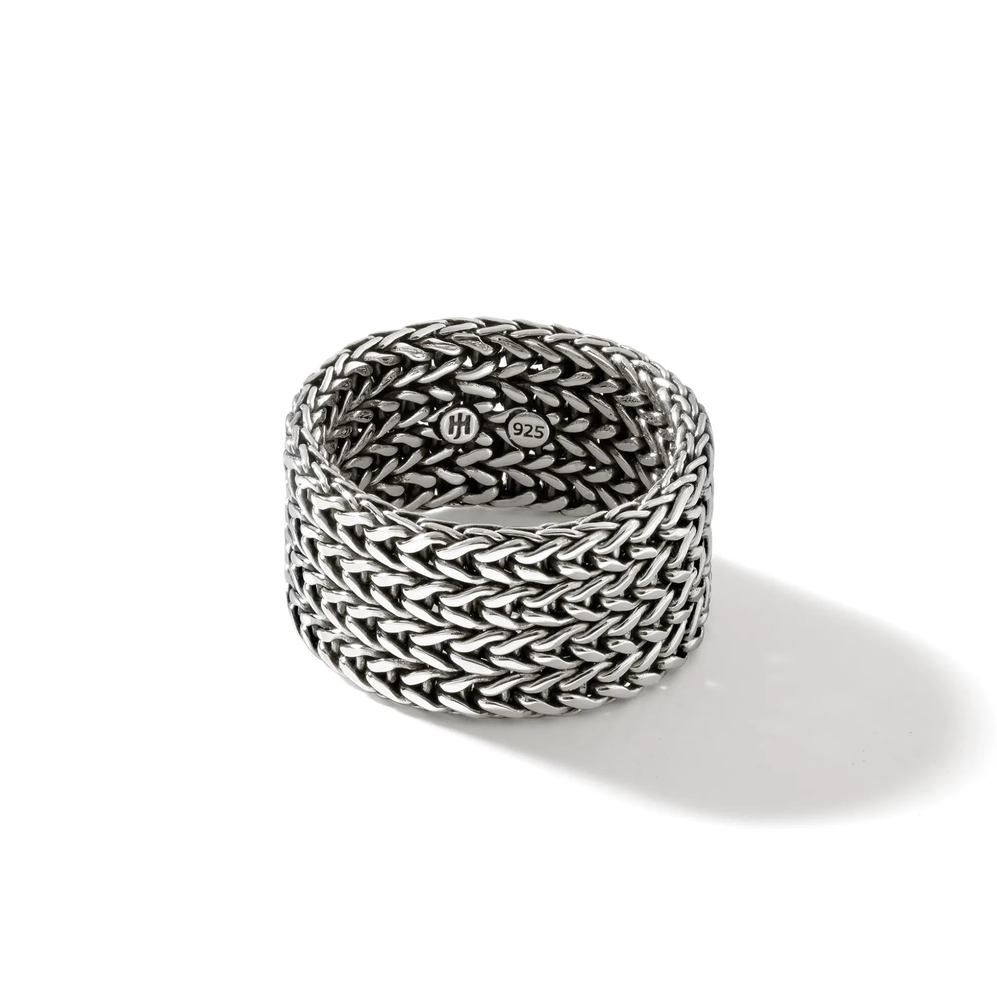 Women John Hardy Soft^Rata Chain Ring, Silver, Gold, Wide