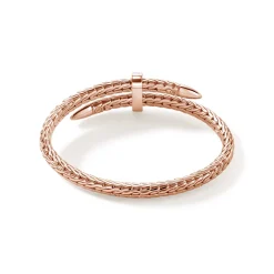 Men John Hardy Cuffs^Spear Flex Cuff, Silver, Gold, Diamonds
