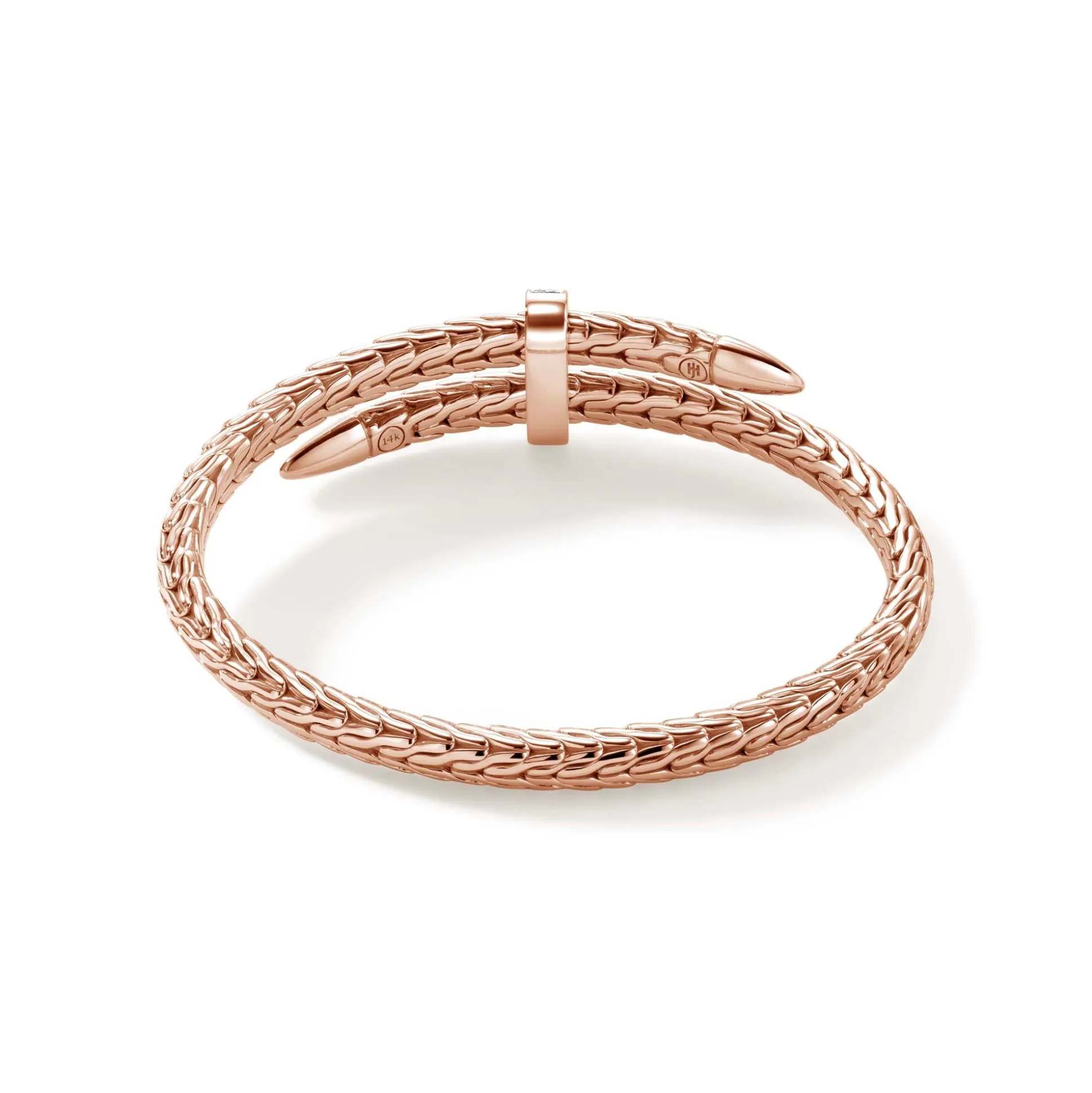Men John Hardy Cuffs^Spear Flex Cuff, Silver, Gold, Diamonds