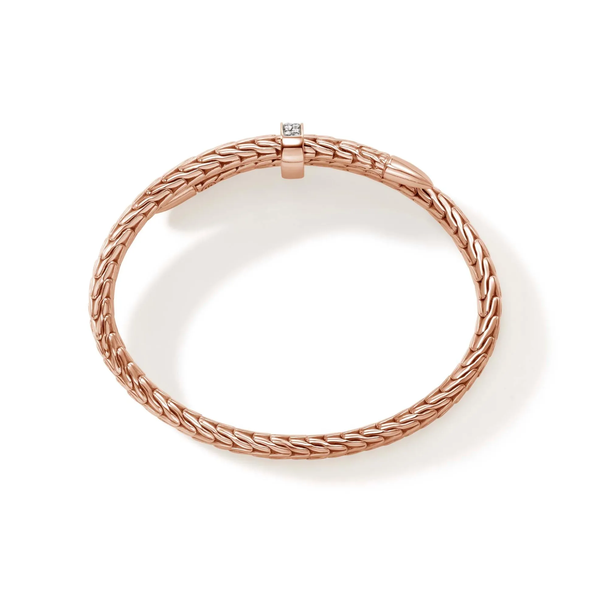 Men John Hardy Cuffs^Spear Flex Cuff, Silver, Gold, Diamonds