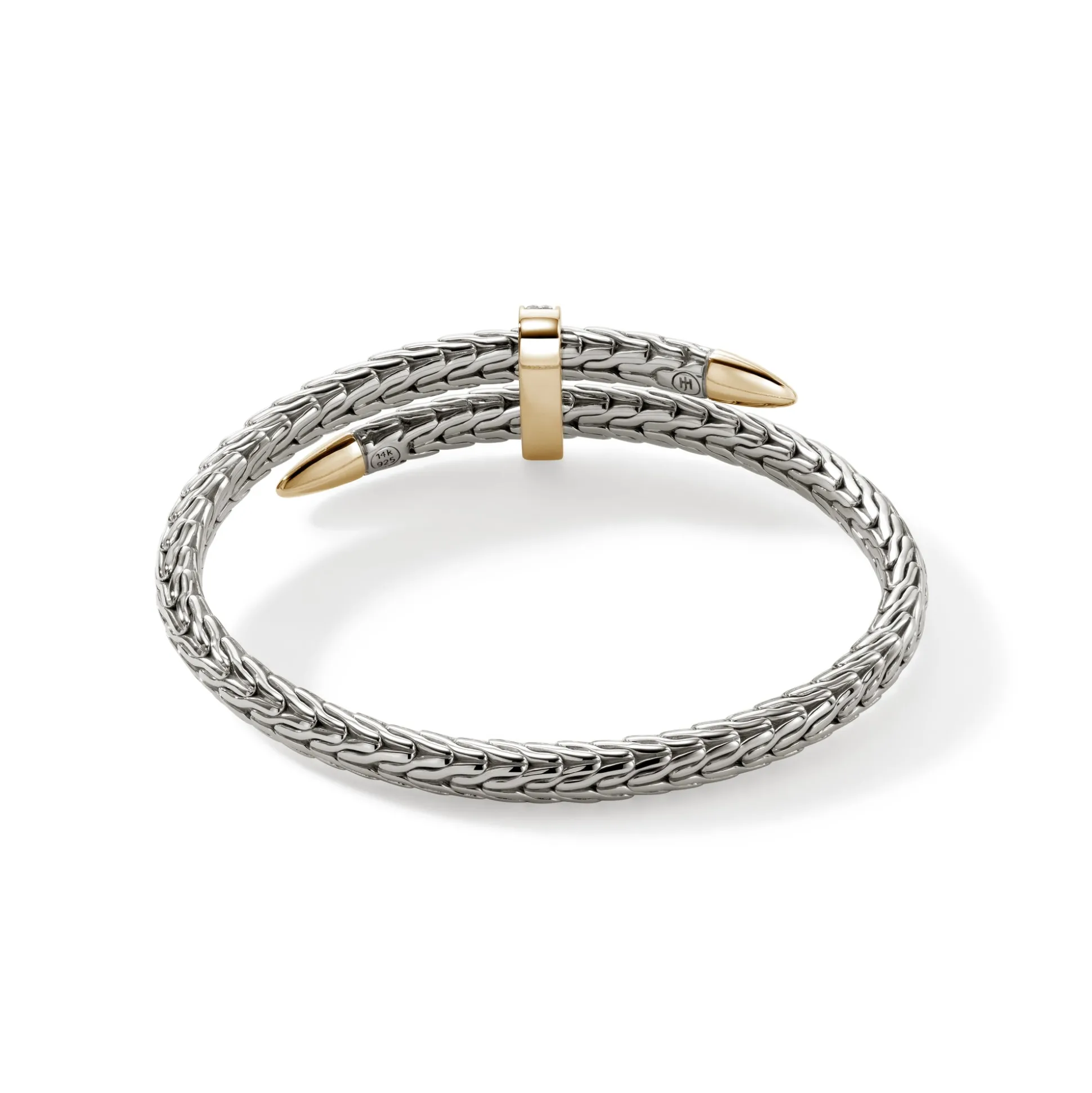 Men John Hardy Cuffs^Spear Flex Cuff, Sterling Silver, Diamonds