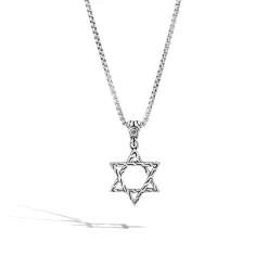 Men John Hardy Tags & Pendants^Star Of David Pendnat Necklace, Silver