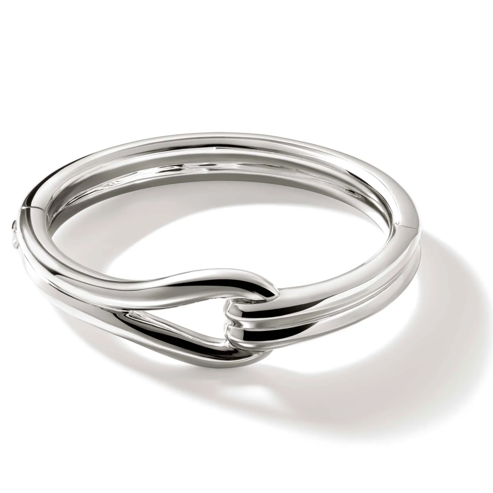 Men John Hardy Cuffs^Surf Hinged Bangle, Sterling Silver, Wide