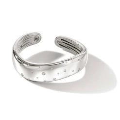 Men John Hardy Cuffs^Surf Kick Cuff, Silver, Diamonds, Wide