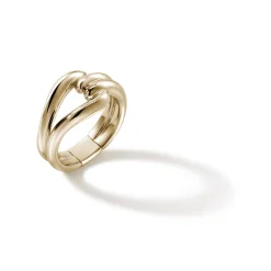 Women John Hardy Statement^Surf Link Ring, Gold