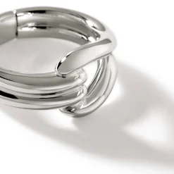 Women John Hardy Statement^Surf Link Ring, Gold