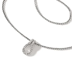 Men John Hardy Tags & Pendants^Surf Pendant Necklace, Silver, Diamonds