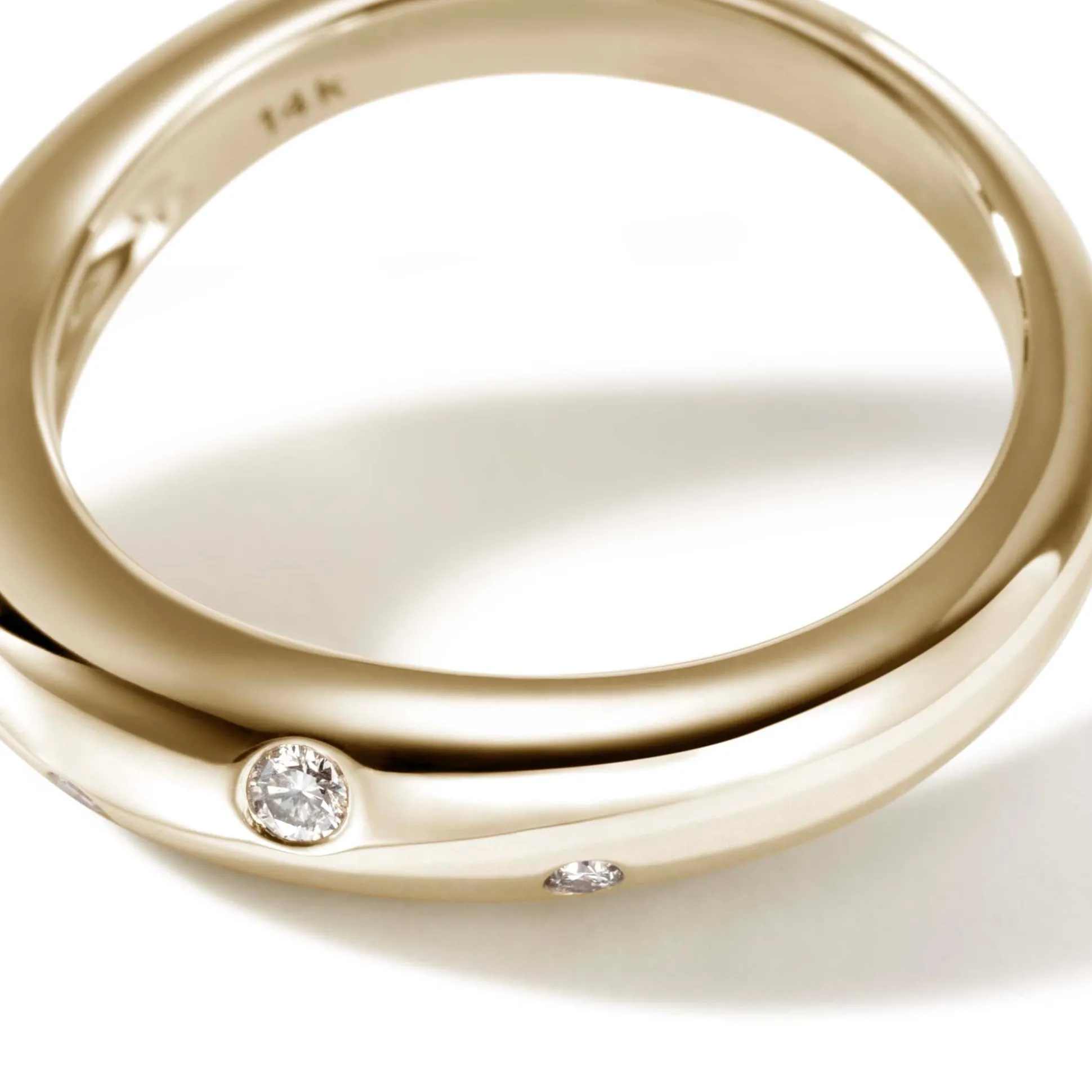Women John Hardy Bands^Surf Ring, Gold, Diamonds, Slim