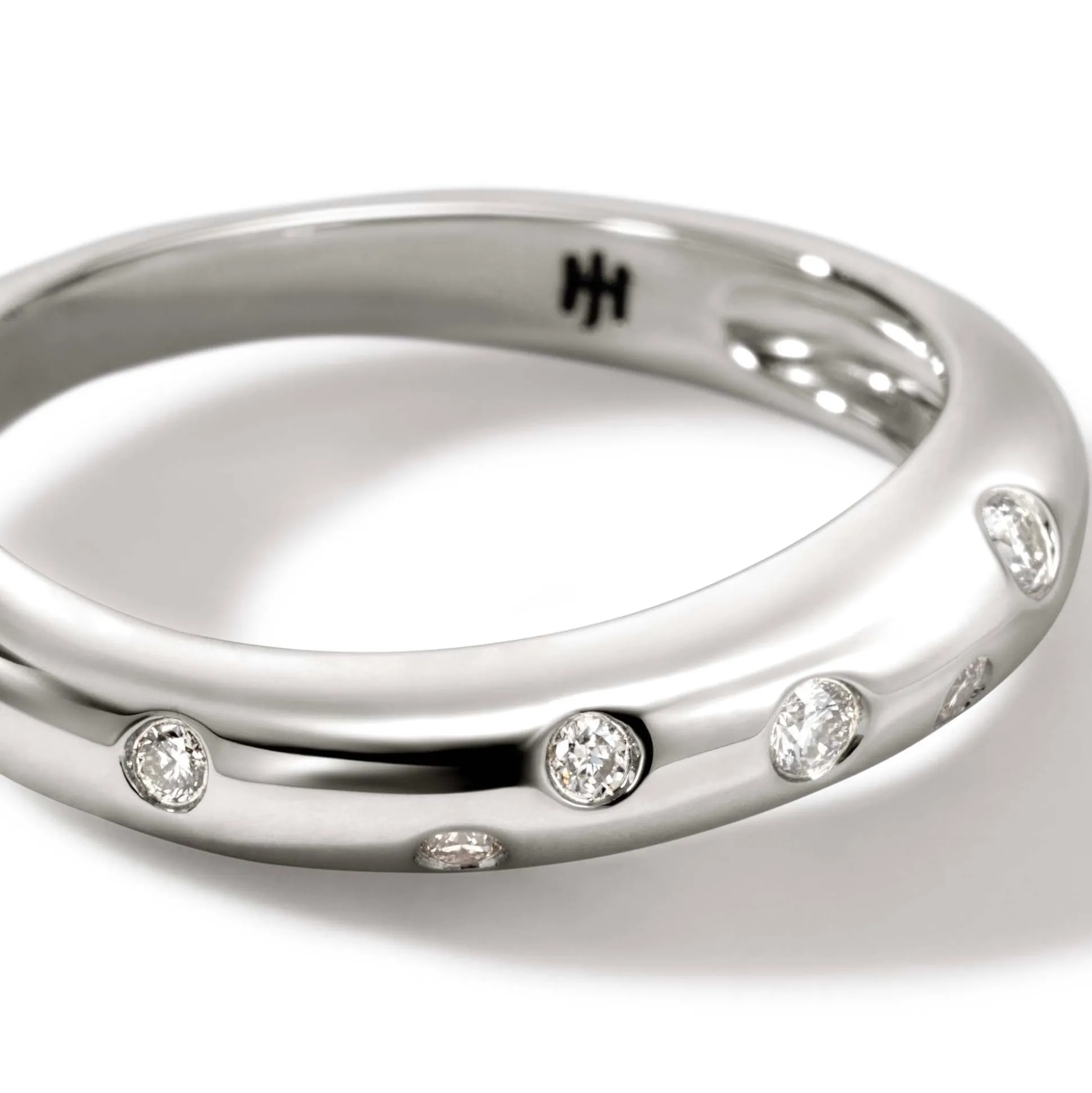 Women John Hardy Bands^Surf Ring, Gold, Diamonds, Slim