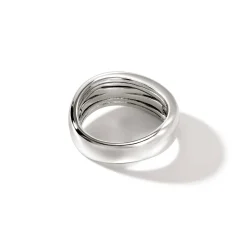 Men John Hardy Bands^Surf Ring, Gold, Diamonds, Wide