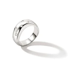 Men John Hardy Bands^Surf Ring, Gold, Diamonds, Wide
