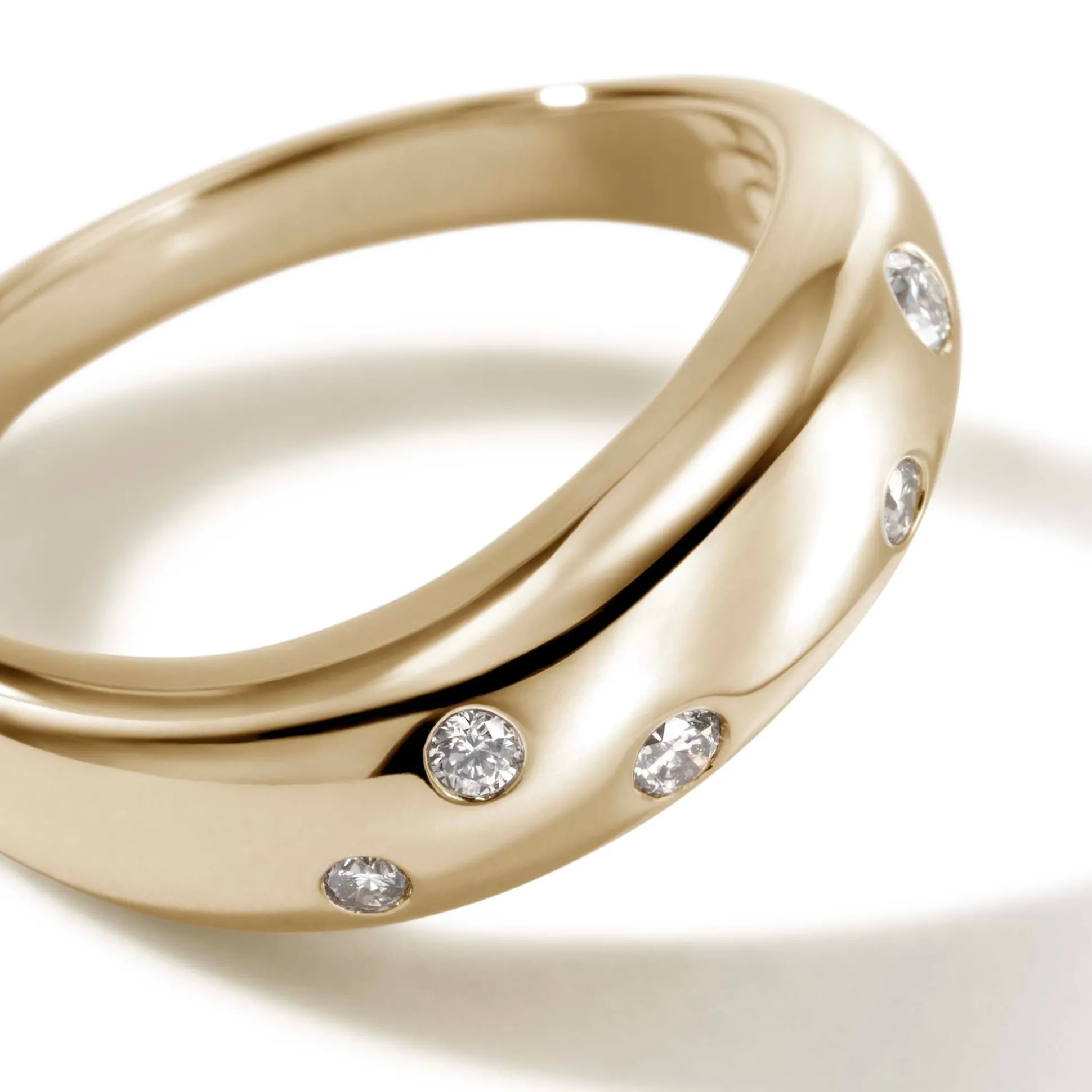 Men John Hardy Bands^Surf Ring, Silver, Diamonds