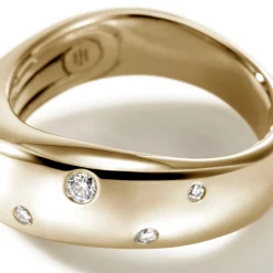 Men John Hardy Bands^Surf Ring, Sterling Silver, Diamonds, Wide